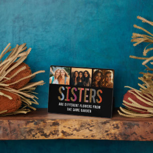 Placa Expositora Las Hermanas Son Distintas Flores Personalizado Fo