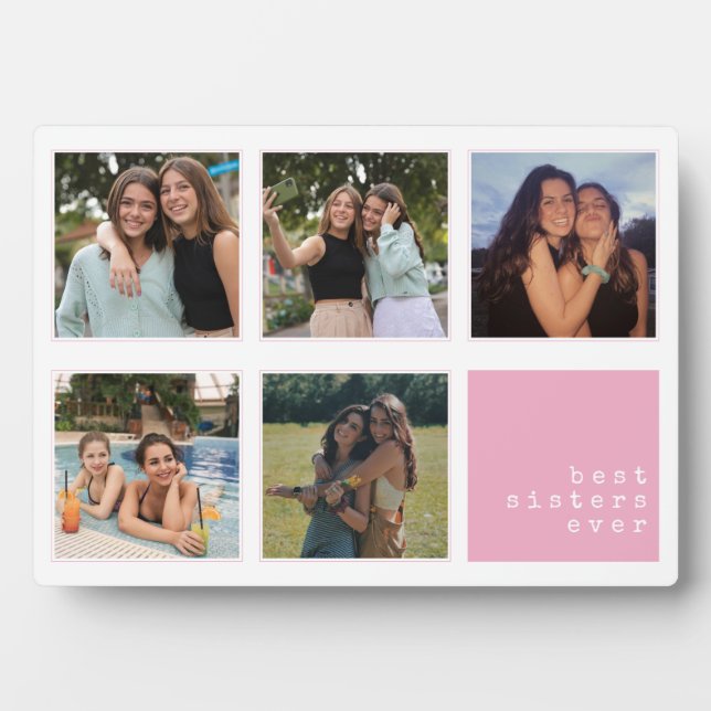 Placa Expositora Las mejores hermanas de todos los tiempos | Collag (Frente)