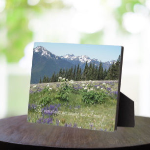 Placa Expositora Las montañas llaman 'Quote Meadow' Wildflowers
