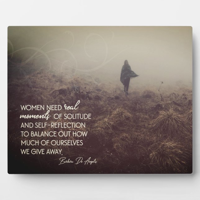 Placa Expositora Las mujeres necesitan momentos reales (Frente)