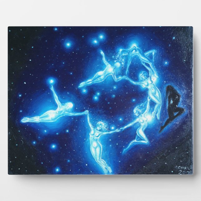 Placa Expositora Las Pléyades, o las siete hermanas, (Frente)