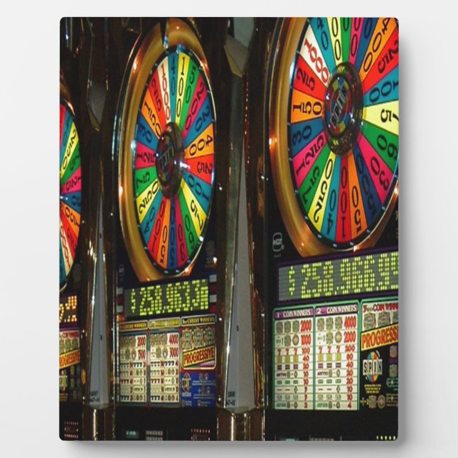 Placa Expositora Las Vegas Slot Machines (Frente)