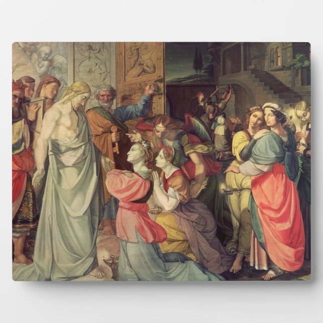 Placa Expositora Las vírgenes sabias y tontas (Frente)