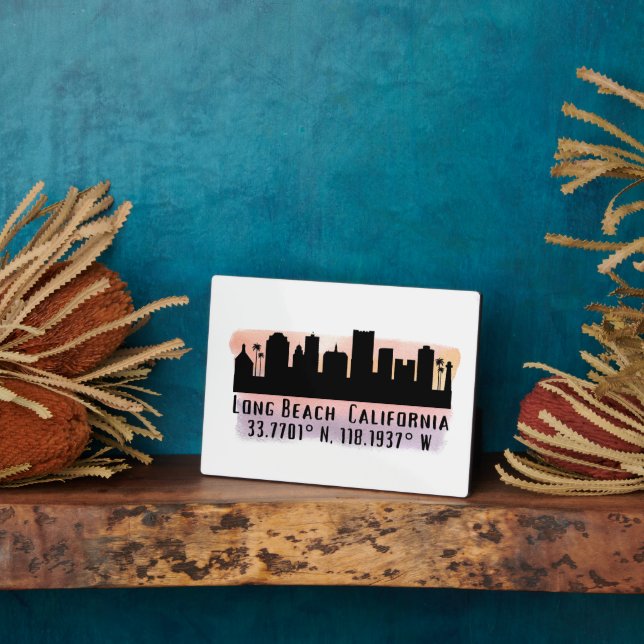 Placa Expositora Latitud y longitud de la línea aérea de la playa l (Lado)