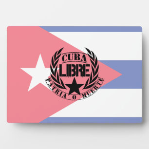 Placa Expositora Laureles de Cuba Libre Motto