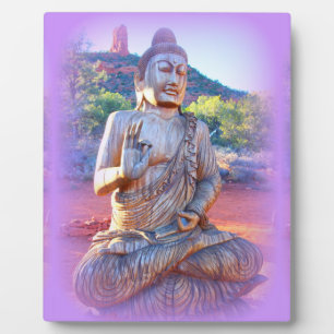 Placa Expositora lavender aura buddha