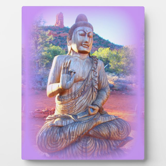Placa Expositora lavender aura buddha (Frente)