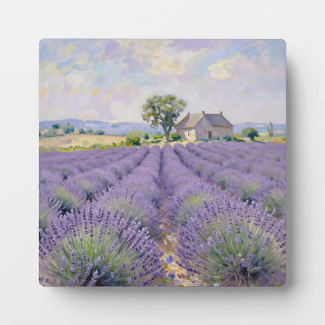 Placa Expositora Lavender Fields Provence Cottage Impressionist (Frente)