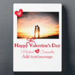 Placa Expositora Lazo rojo día de San Valentín agregar foto nombre<br><div class="desc">diseño</div>