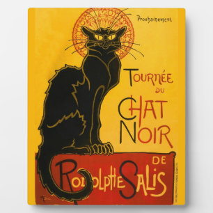 Placa Expositora Le Chat Noir El Viento Art Nouveau Del Gato Negro