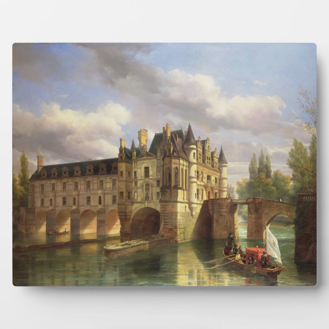 Placa Expositora Le Chateau de Chenonceau, 1843 (aceite sobre lienz (Frente)