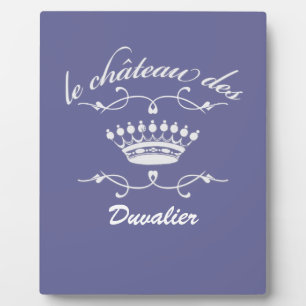 Placa Expositora le chateau des TU NAME