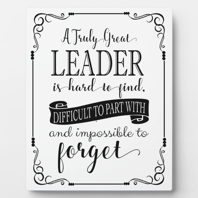 Placa Expositora Leader gracias (Frente)