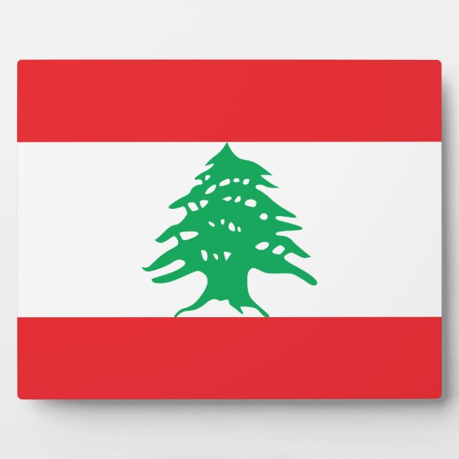 Placa Expositora Lebanese Flag (Frente)