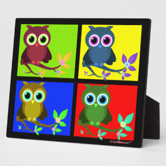 Placa Expositora Lechuzas De Pop Coloridas Y Funky