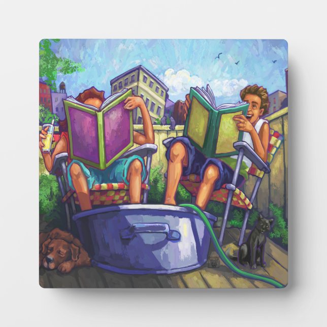 Placa Expositora Lectura en verano (Frente)