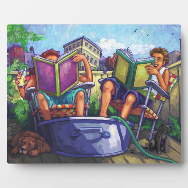 Placa Expositora Lectura en verano (Frente)