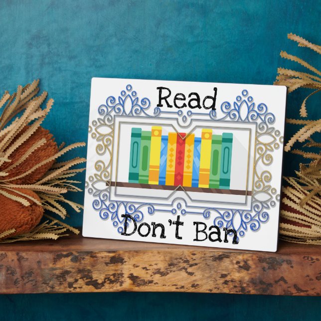 Placa Expositora Leer No prohibir Plaque (Lado)