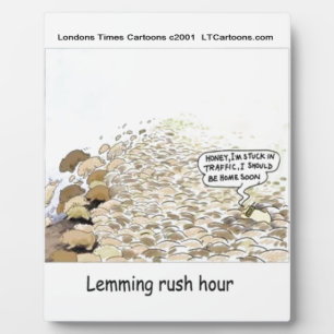 Placa Expositora Lemmings Rush Hour Funny