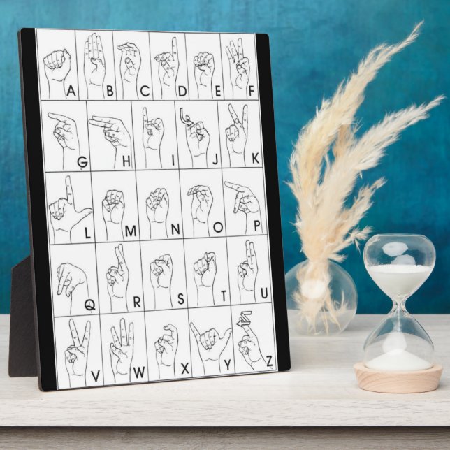 Placa Expositora LENGUAJE DE Rótulo (Lado)