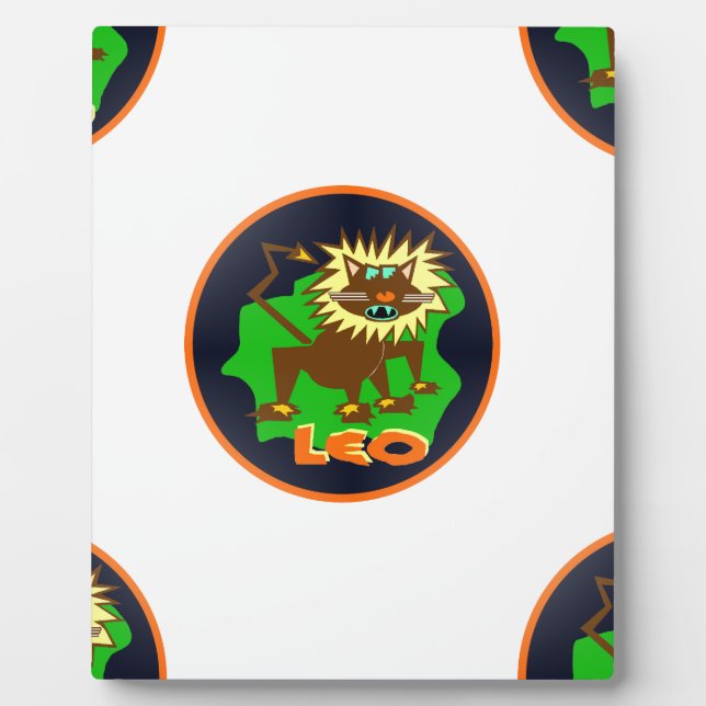 Placa Expositora leo zodiac (Frente)