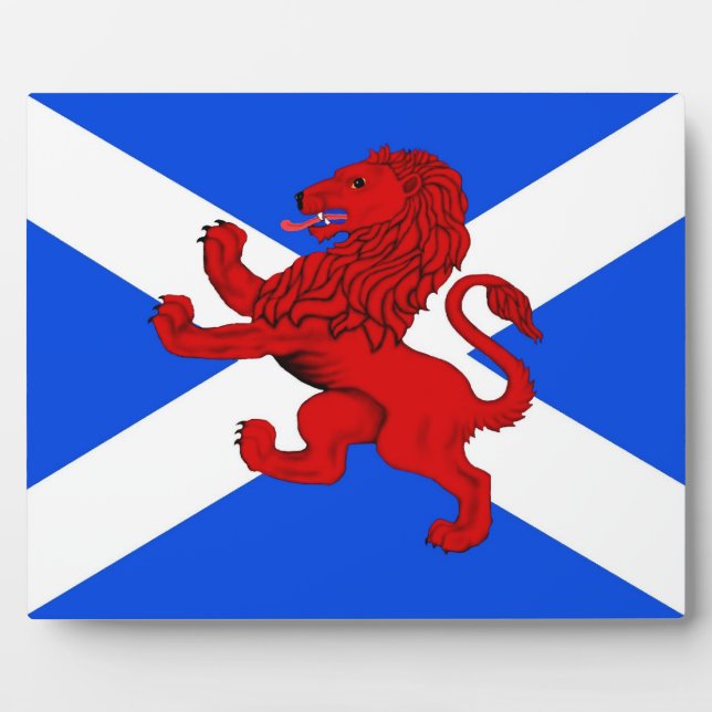 Placa Expositora León rampante / bandera de Escocia (Frente)