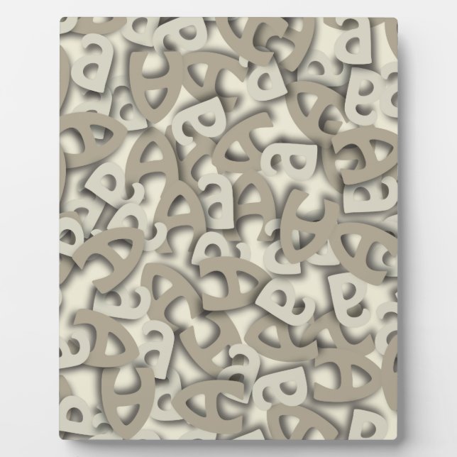 Placa Expositora Letra A Gris (Frente)