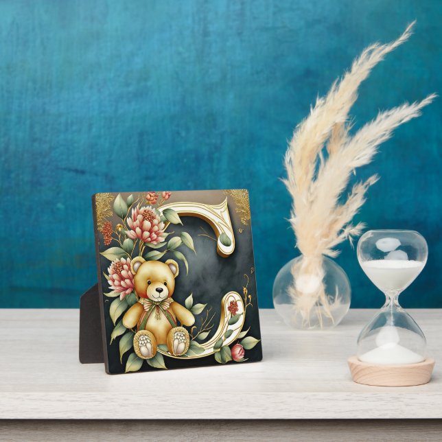 Placa Expositora Letra FLoral Teddy Bear C (in situ)