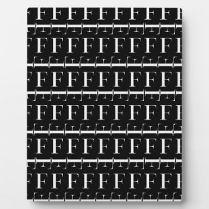 Placa Expositora Letra inicial del monograma F