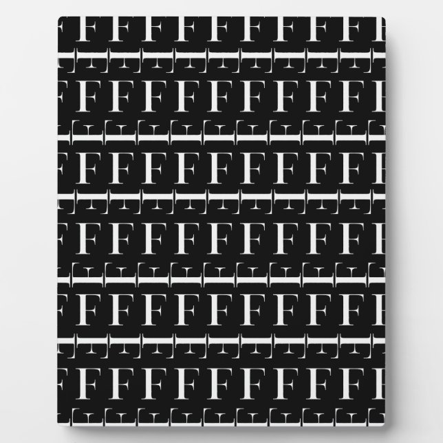 Placa Expositora Letra inicial del monograma F (Frente)