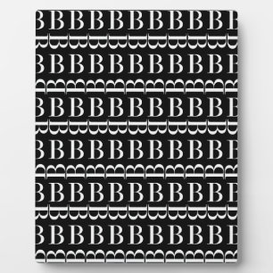 Placa Expositora Letra monográfica inicial B