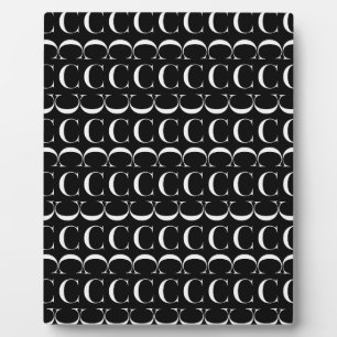 Placa Expositora Letra monográfica inicial C