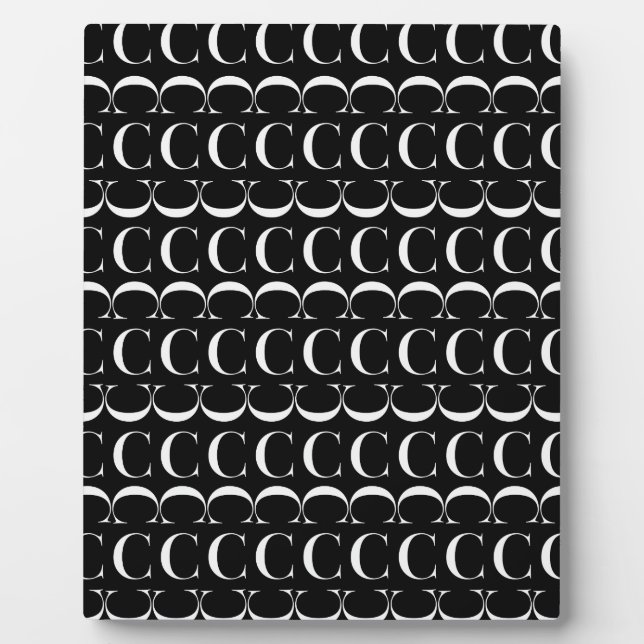 Placa Expositora Letra monográfica inicial C (Frente)