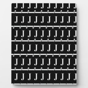 Placa Expositora Letra monográfica inicial J