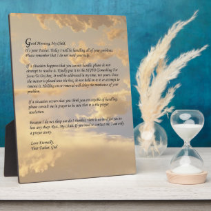 Placa Expositora Letter From God