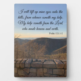 Placa Expositora Levantaré Mis Ojos Pslam 121 Plaque