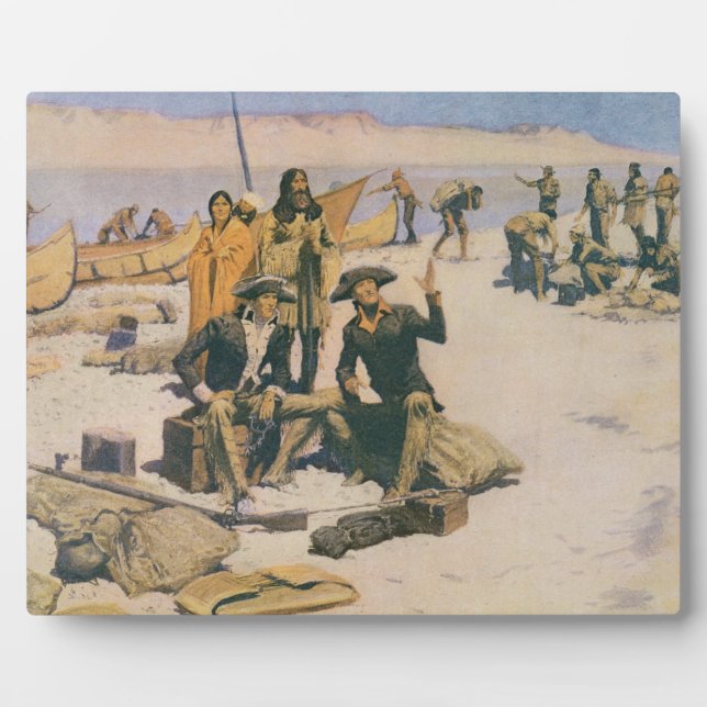 Placa Expositora Lewis y Clark en el río Columbia (Frente)