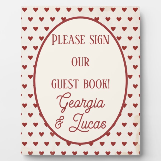 Placa Expositora Libro de invitados Red Americana Snovio (Frente)