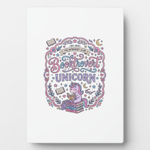 Placa Expositora Libro de Unicornio Divertido Regalo Diseño