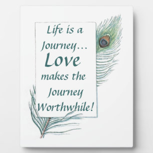 Placa Expositora Life Journey Love Worldwide Vintage Plaque