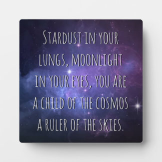 Placa Expositora Light Warrior Cosmos Poem