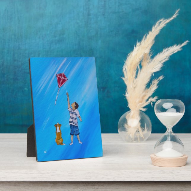 Placa Expositora Lighter than Air Painting by Alfred Fox (Lado)