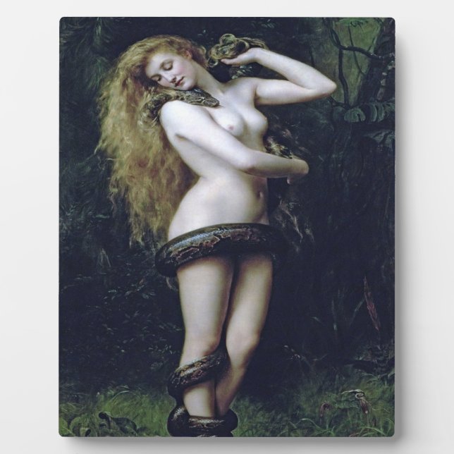 Placa Expositora Lilith Por John Collier 1887 (Frente)