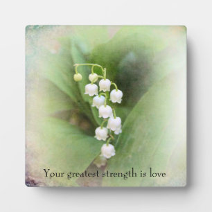 Placa Expositora Lily of The Valley Tabletop Plaque with Easel