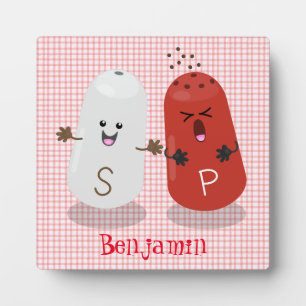 Placa Expositora Lindos saleros y pimenteros kawaii de dibujos anim