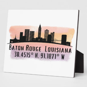 Placa Expositora Línea aérea de la ciudad de Baton Rouge