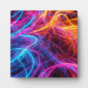 Placa Expositora Líneas de Neon