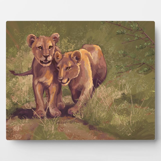 Placa Expositora Lion Cubs (Frente)