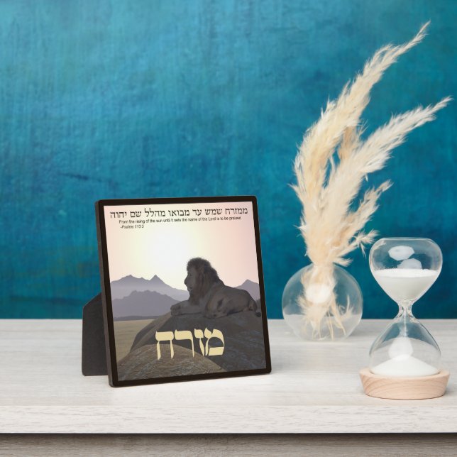 Placa Expositora Lion Mizrach (in situ)