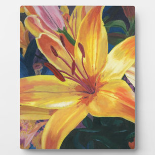 Placa Expositora Lirio amarillo